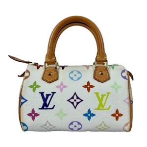 Louis Vuitton Monogram Mini Speedy Handbag White